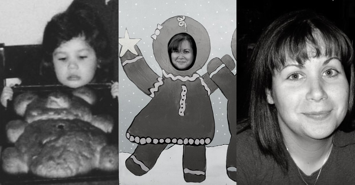 image of employee Jennifer Binns as a child and adult