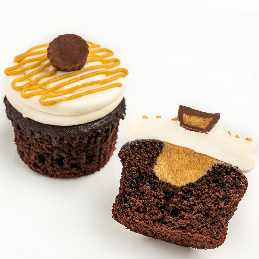 Peanut Butter Cupcake with Filled Centre