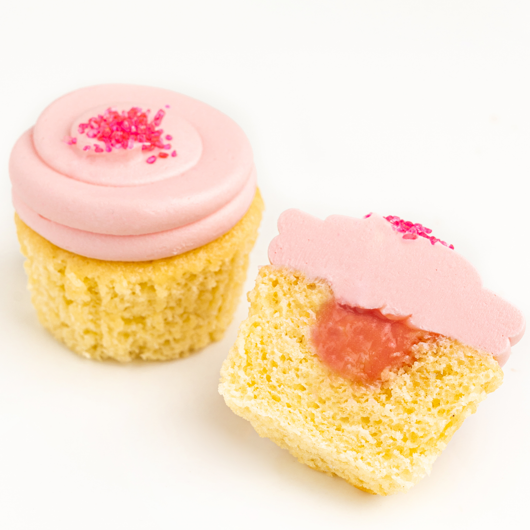 Pink Lemonade Cupcake with Filled Centre