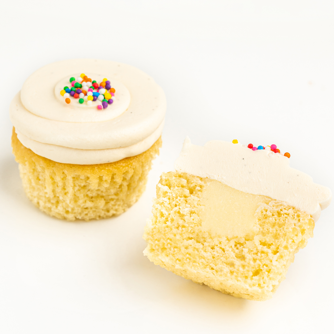 Very Vanilla Bean Cupcake with Filled Centre