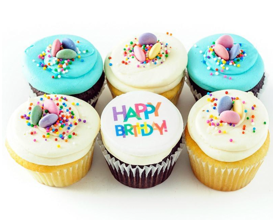 Happy Birthday Mini Cupcakes