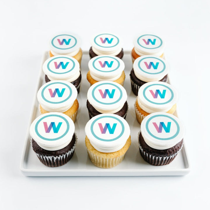 Custom Logo Cupcakes