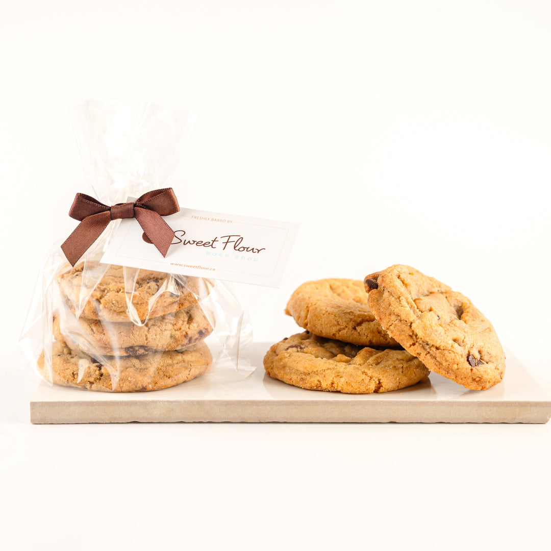 Gift Bag of 3 Classic Cookies + Brown Ribbon & Card