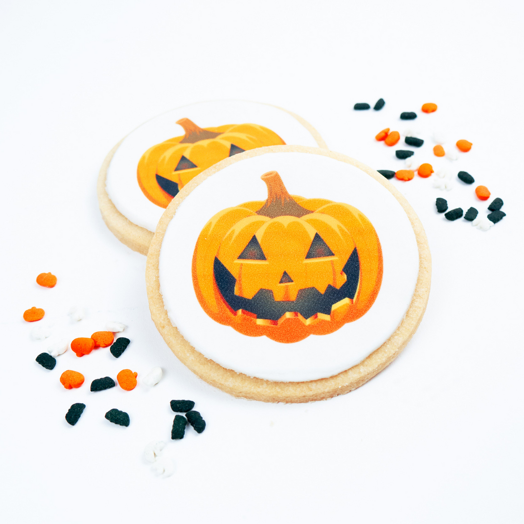 Halloween Sugar Cookies - Jack O Lantern