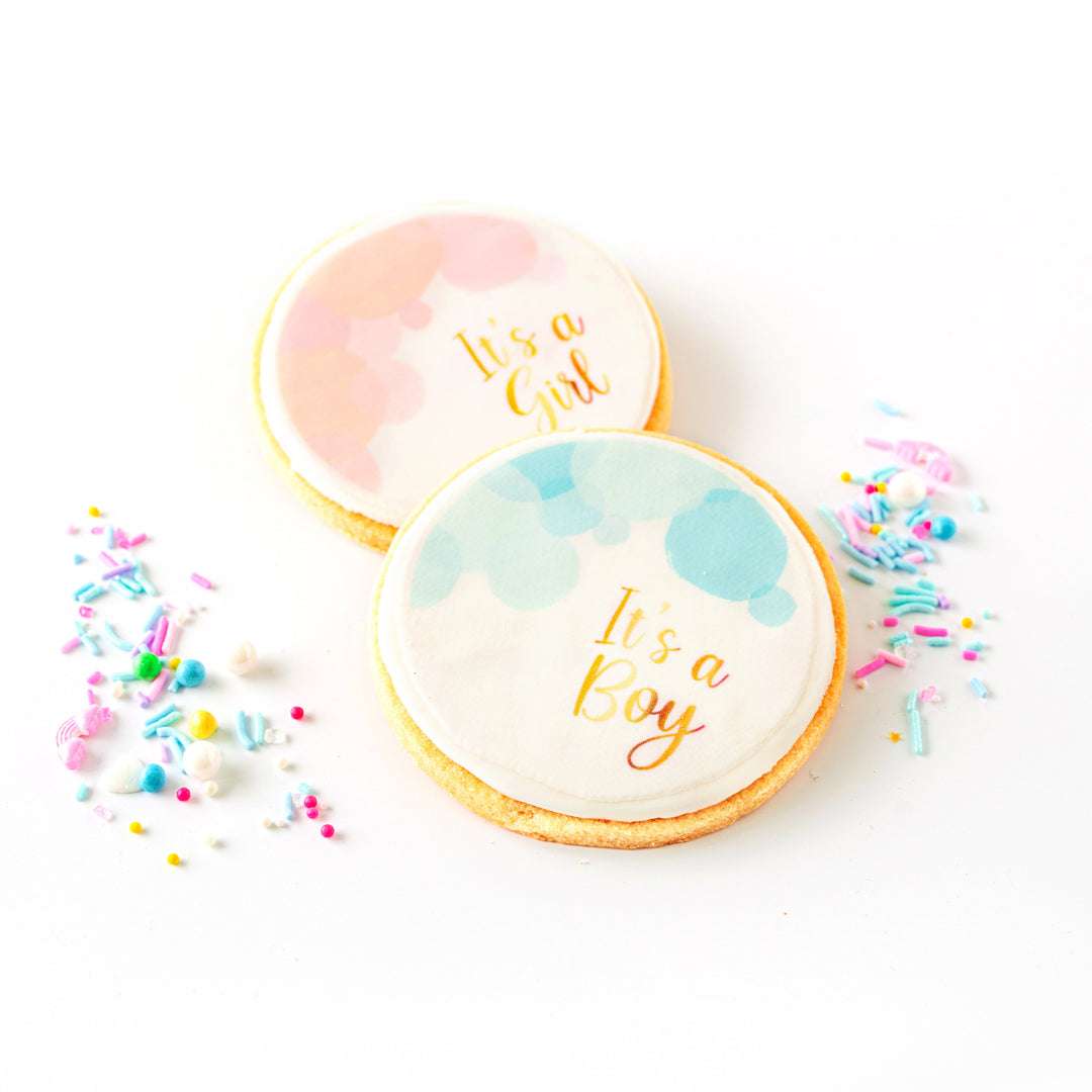 It's a Boy Baby Shower Sugar Cookie
