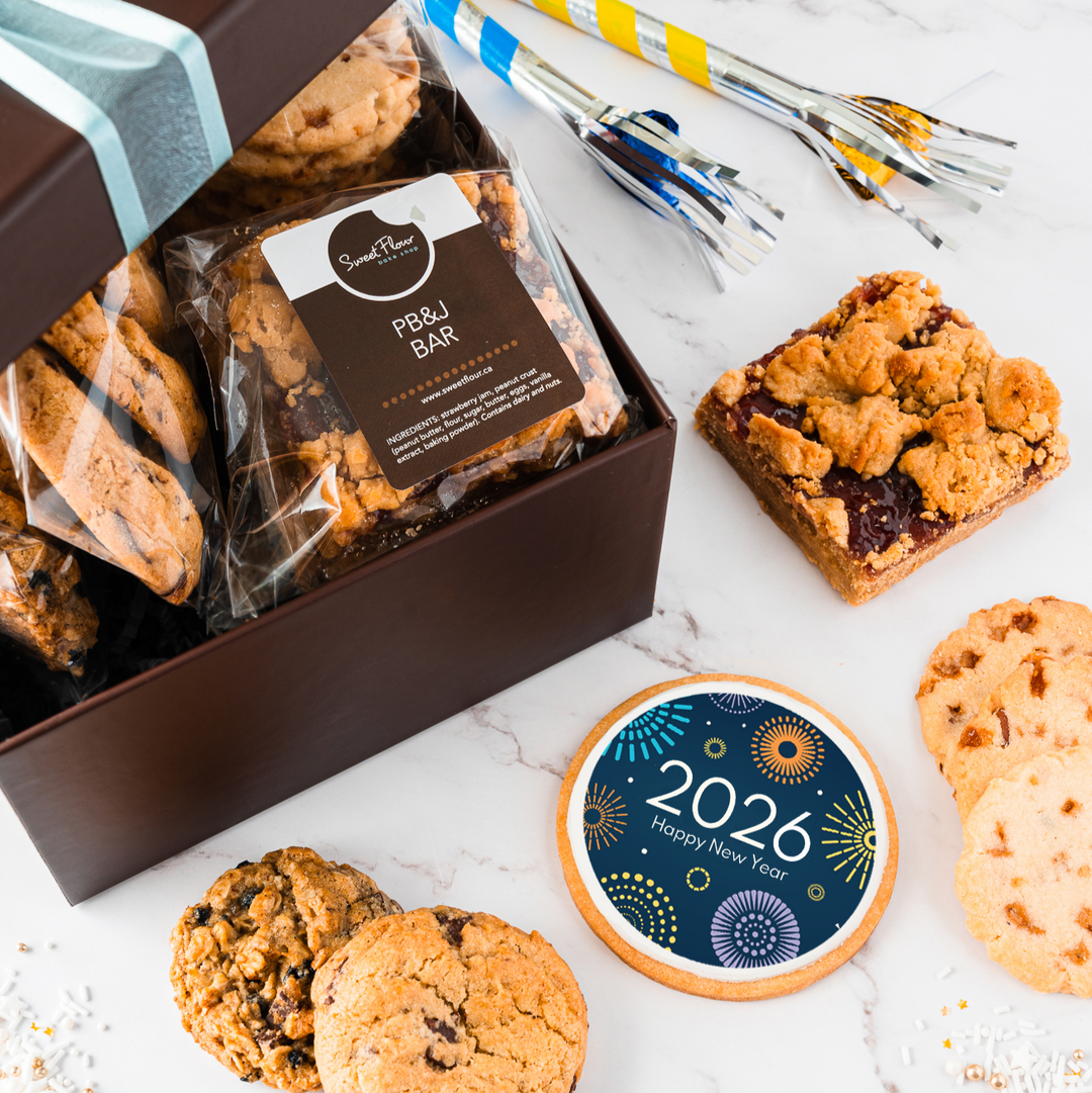 New Year's Sampler Cookie Gift Box