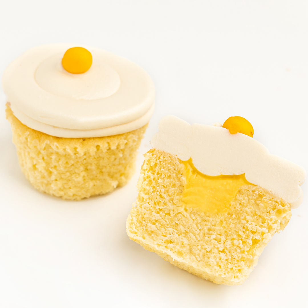 Passion Fruit Cupcake with Filled Centre