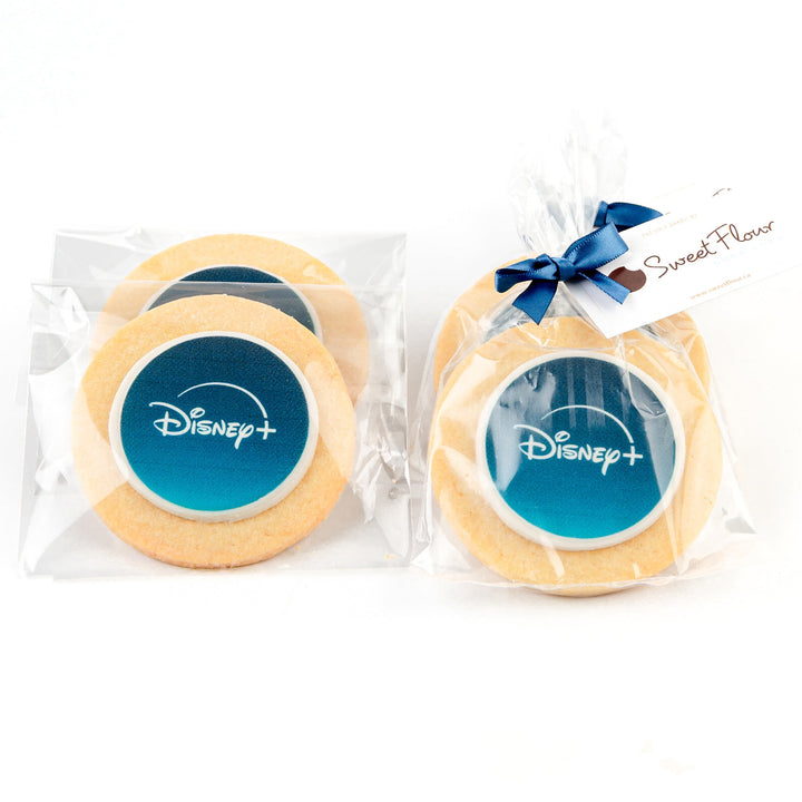 printed logo cookies