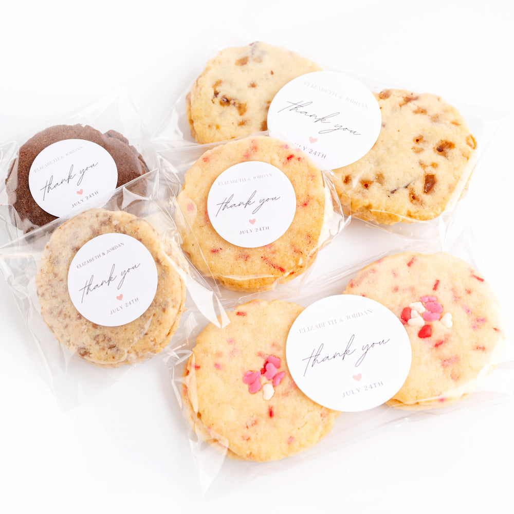 Wedding Party Favours - Shortbread Cookie Packs