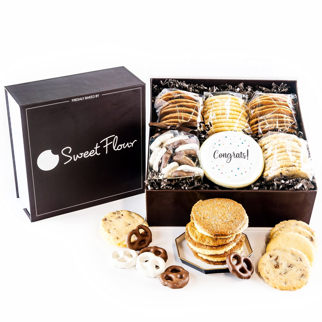 Cookie Gift Crate with Congrats Cookie