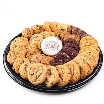 Classic Cookie Tray with Happy Holidays Sugar Cookie