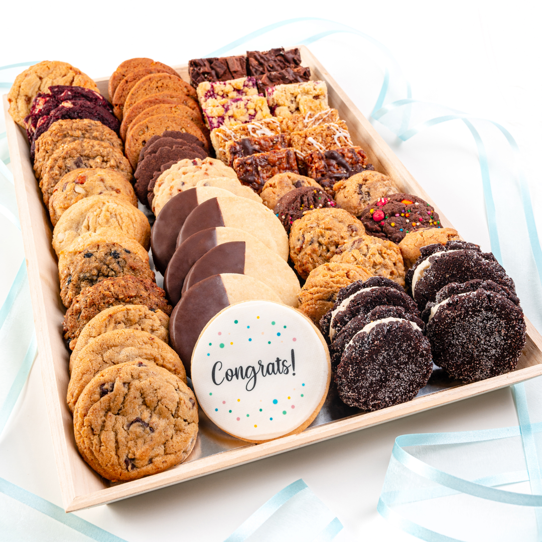 Deluxe Assortment Cookie Tray - Congrats