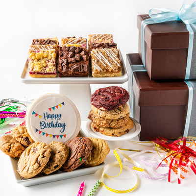 Happy Birthday Deluxe Duo Cookie Gift Box