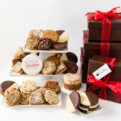 Deluxe Plus Holiday Cookie Gift Tower