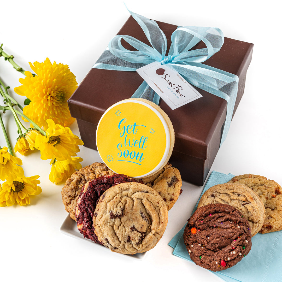 Get Well Soon Gourmet Cookie Gift Box 