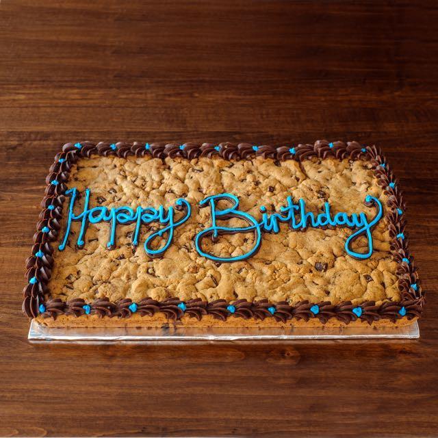 12 by 16 inch giant Happy Birthday Cookie Cake