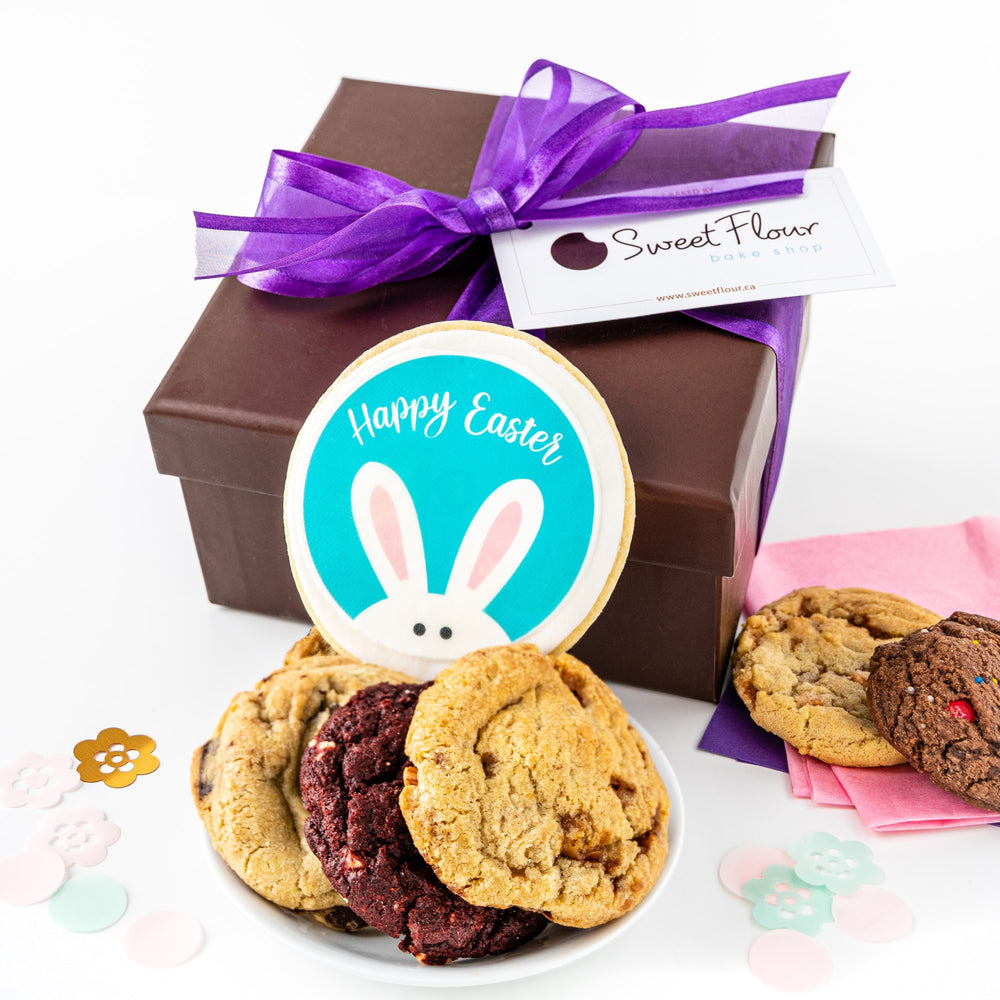 Happy Easter Cookie Gift Box with Bunny Cookie