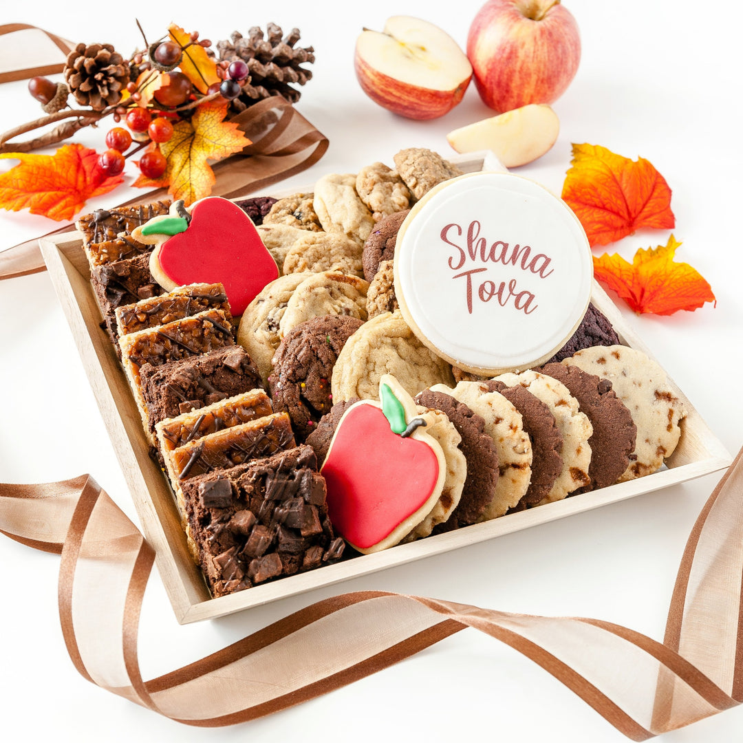 Rosh Hashanah Gourmet Cookie and Bar Tray