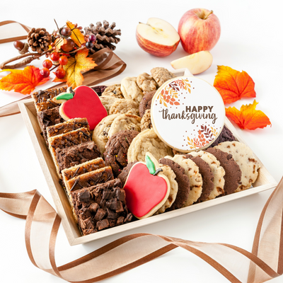 Gourmet Cookie Tray with Happy Thanksgiving Sugar Cookie