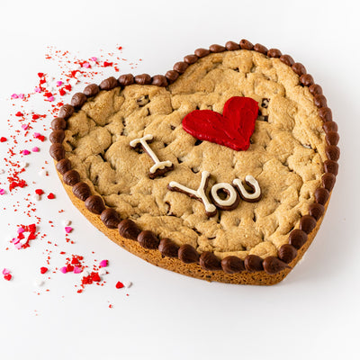 I Love You Heart Shaped Cookie Cake