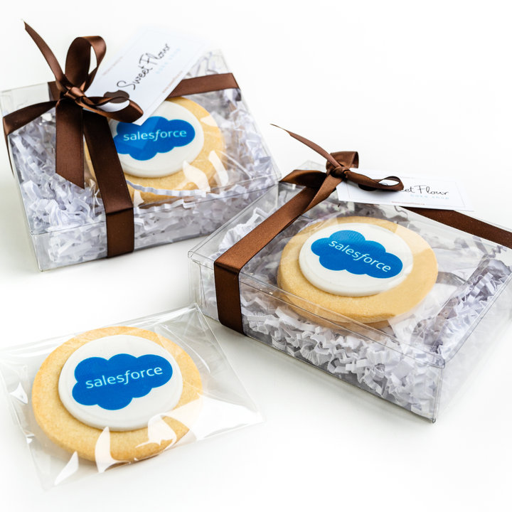 Gift Box of 4 Printed Logo Cookies