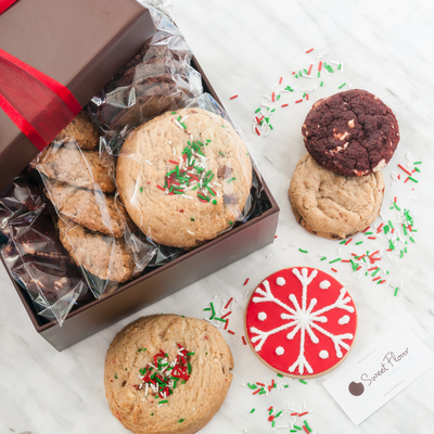 Holiday Sweet Sampler Cookie Gift Box