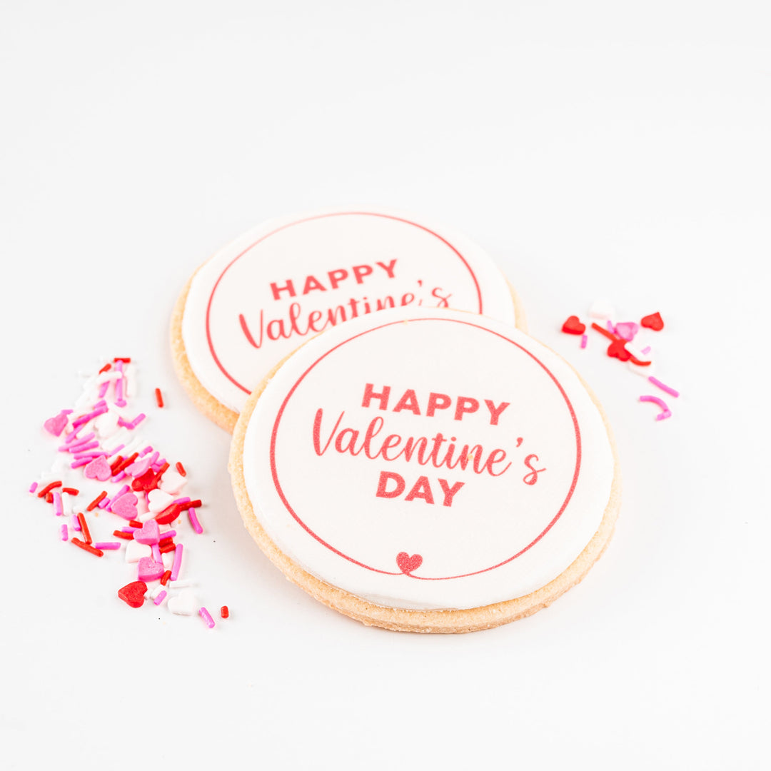 Happy Valentine's Day Sugar Cookie