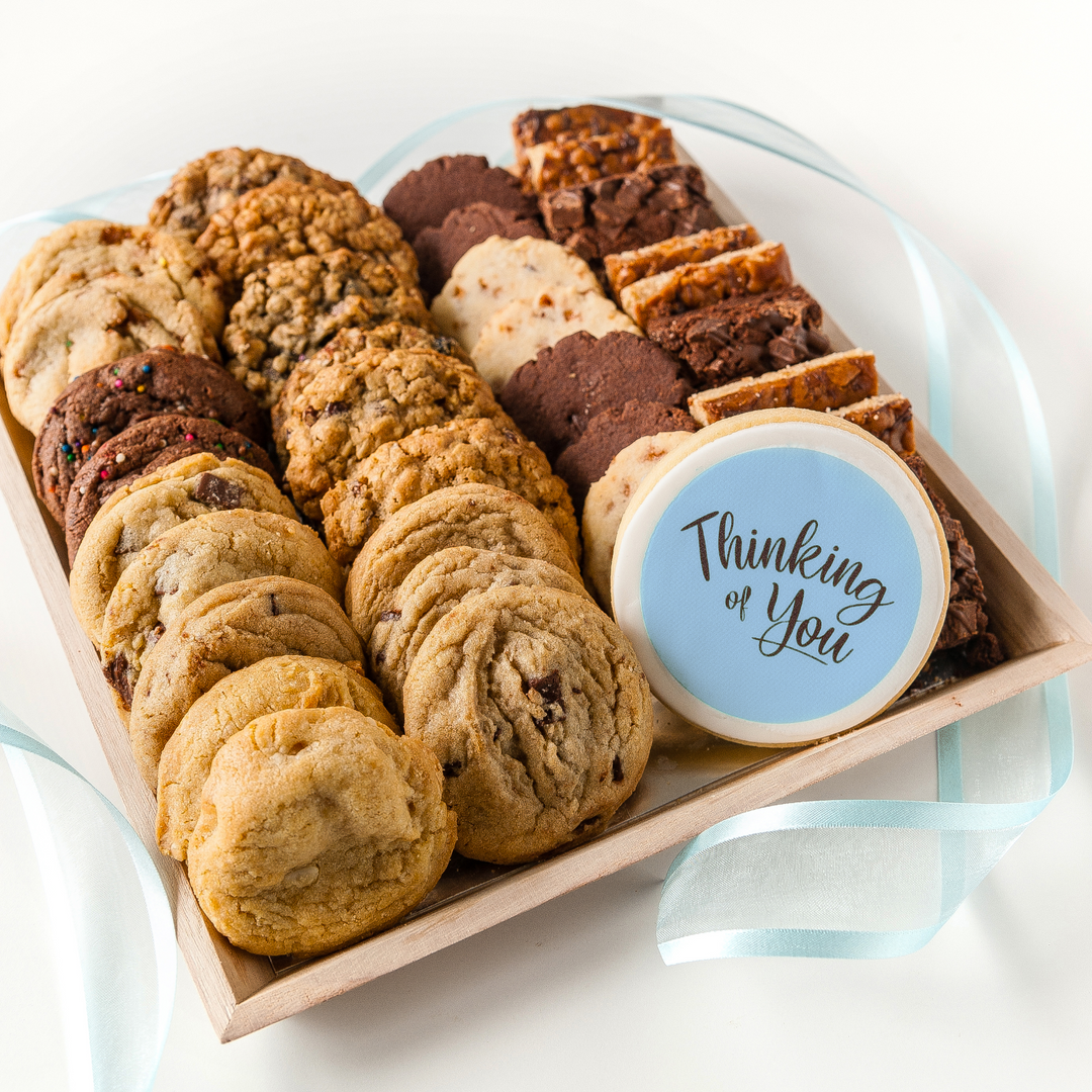 Gourmet Cookie Tray with Thinking of You sugar cookie