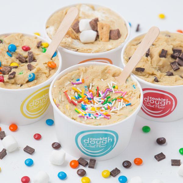 Cookie Dough - 4 Pack with sprinkles, smore's, chocolate chunks and m&m's
