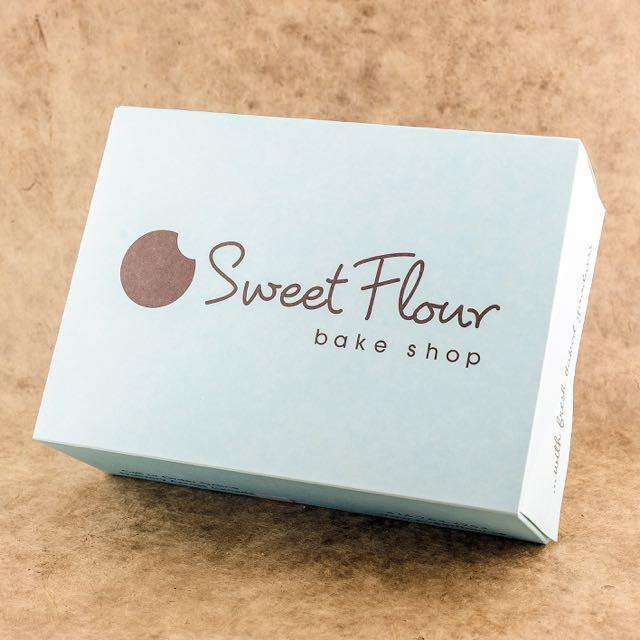 blue Sweet Flour branded cookie gift box
